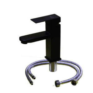 Black Square Framed Basin Mixer